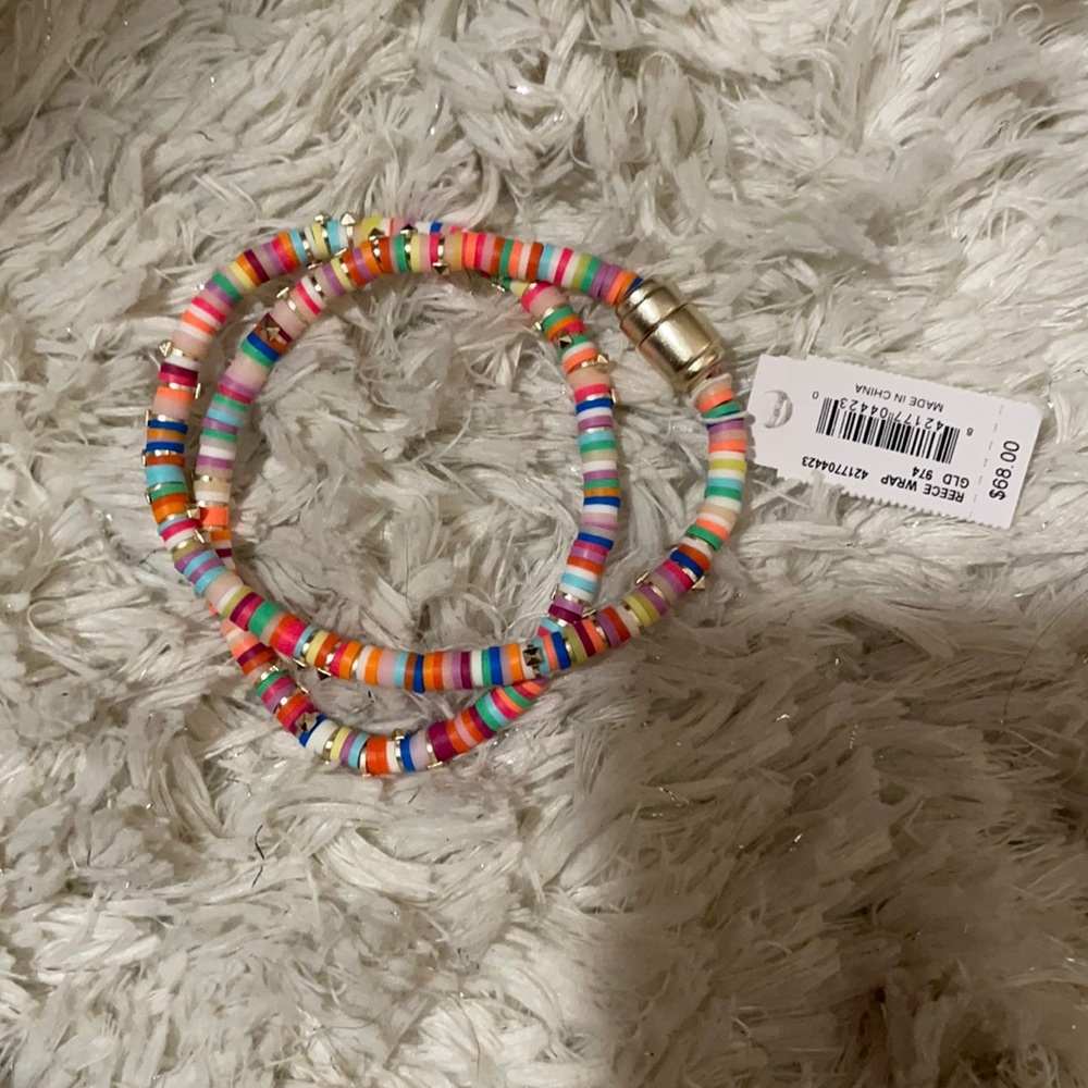 Kendra Scott Reece neon gold mix wrap bracelet NWT
